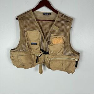 Patagonia Beige Mesh Fishing Vest M